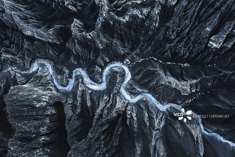 蜿蜒墨石公园地貌图片素材