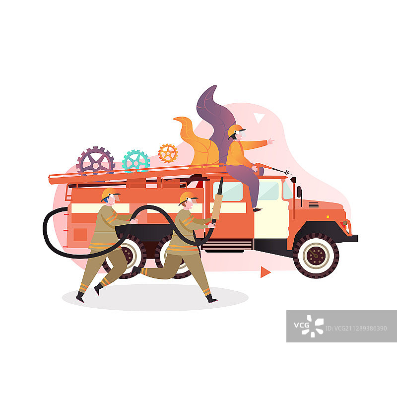 网页消防服务概念图片素材