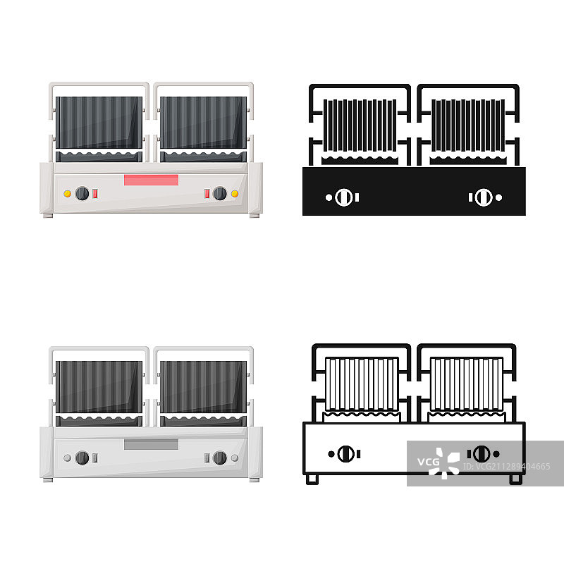 华夫饼和制作机图标网页图片素材