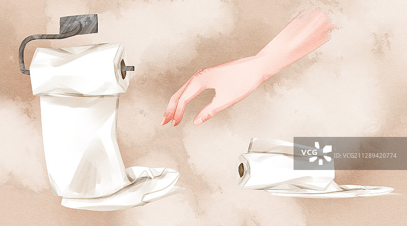 环境保护节约用纸插画图片素材