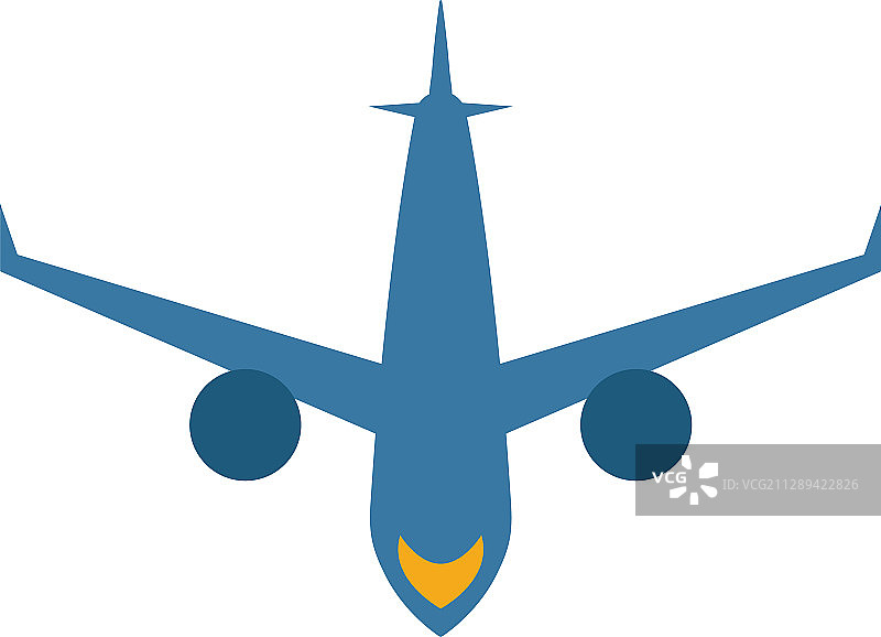 旅行图标中的飞机简约元素图片素材