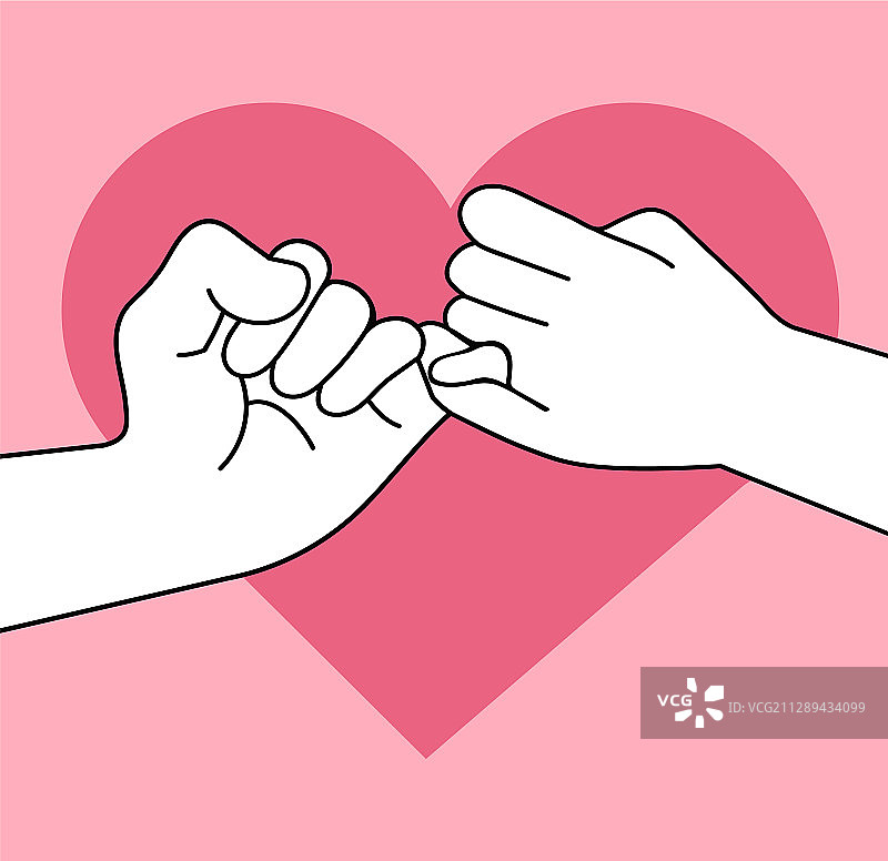 双手承诺概念图片素材