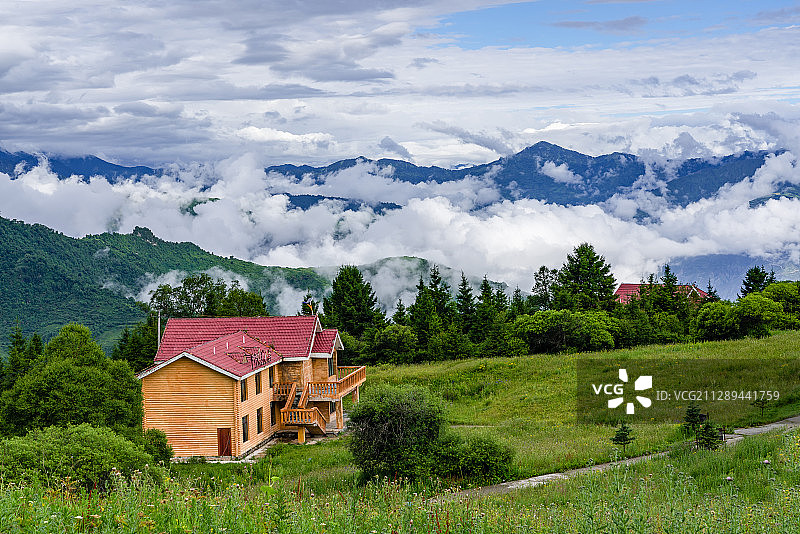 甘肃省舟曲县拉尕山景区图片素材