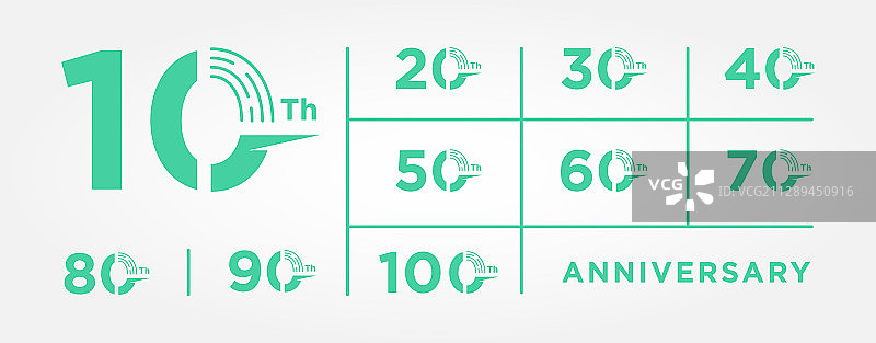 最佳周年纪念蓝色数字设计图片素材