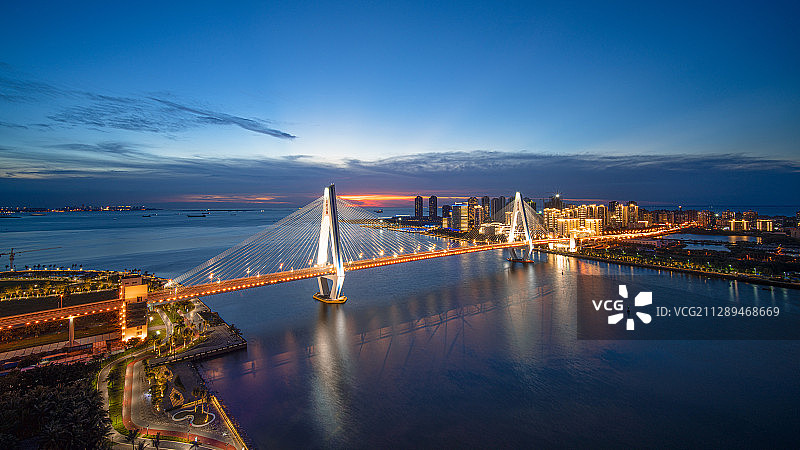 海口世纪大桥图片素材