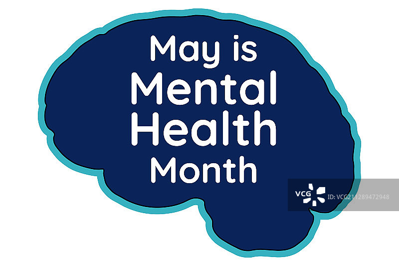 五月是精神健康宣传月图片素材