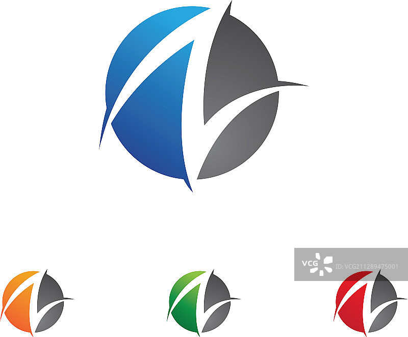 N字母标志模板图片素材