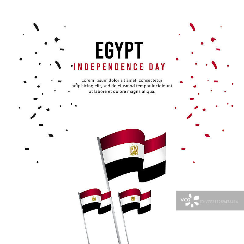 埃及独立日快乐海报图片素材