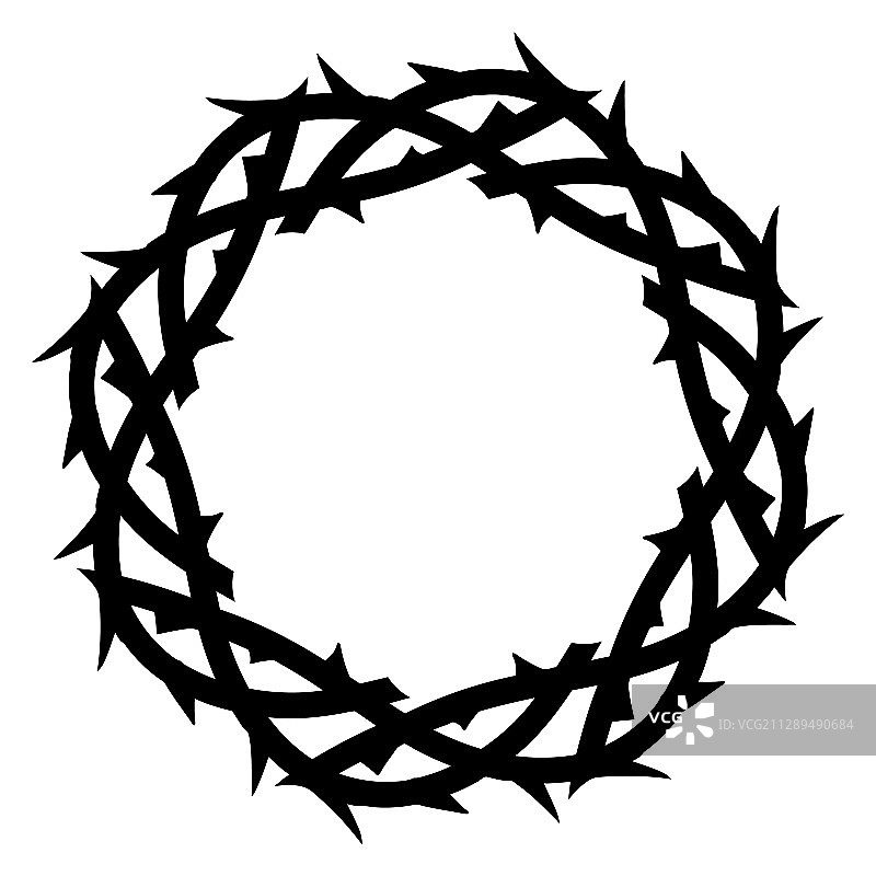 荆棘皇冠复活节宗教象征图片素材
