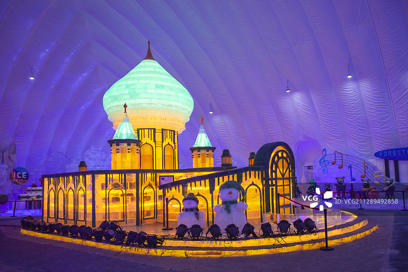 中国哈尔滨冰雪大世界图片素材