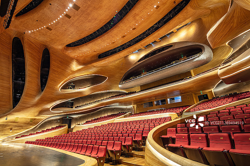 哈尔滨大剧院内部空间图片素材