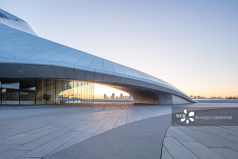 哈尔滨大剧院风光图片素材