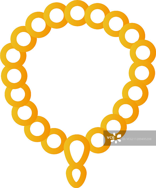 斋月念珠渐变风格图标设计图片素材