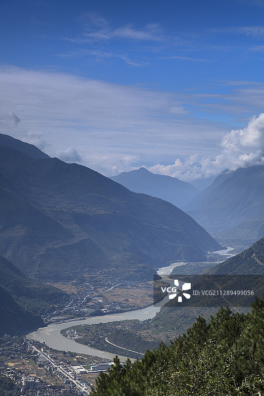 大渡河峡谷图片素材