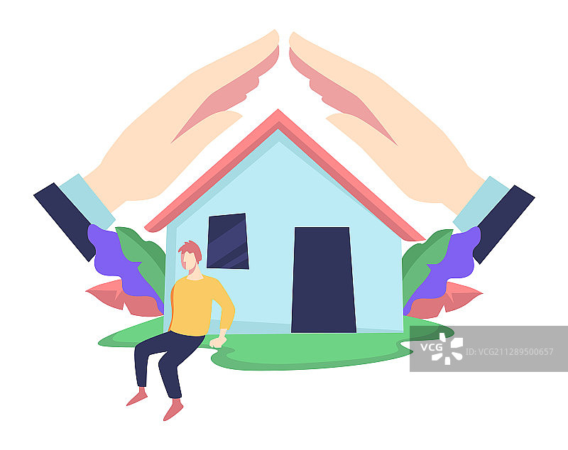 房地产保险房屋安全家居图片素材