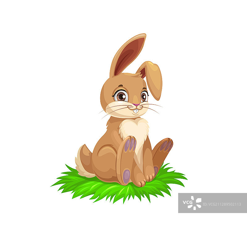 棕色兔子复活节假日图片素材