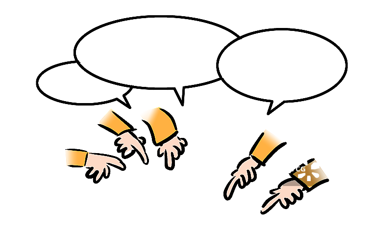 许多指责的手图片素材