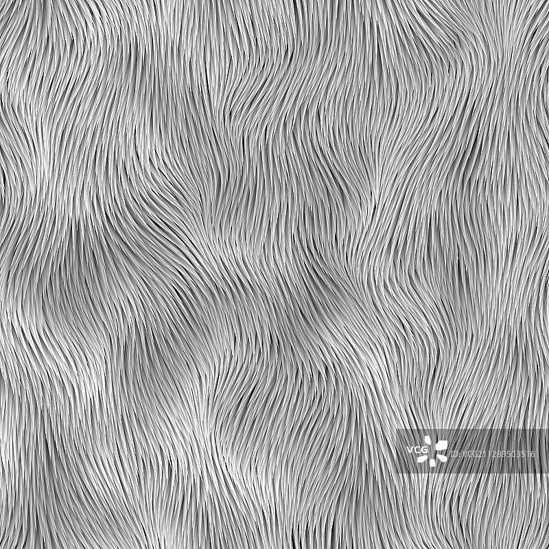 抽象灰色毛皮图案无缝背景图片素材