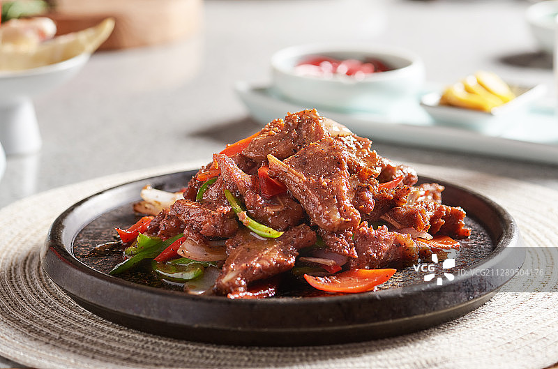 黑椒牛仔骨图片素材