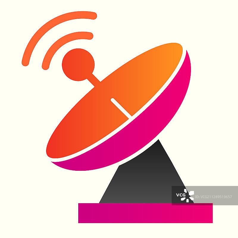 带有强信号的雷达天线图片素材