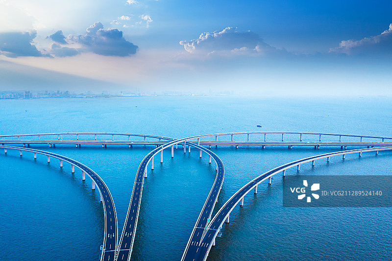 青岛胶州湾跨海大桥图片素材