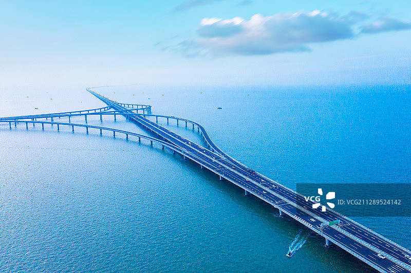 青岛胶州湾跨海大桥图片素材
