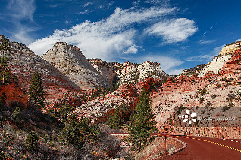 锡安国家公园及page小镇图片素材