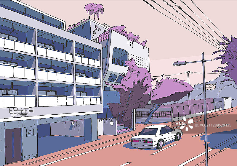 东京城市街景图片素材