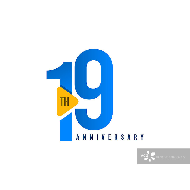 19周年庆典模板设计图片素材