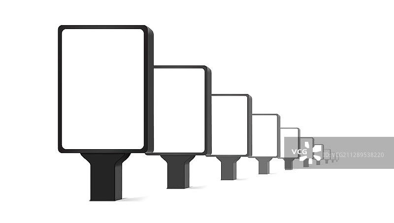 垂直海报城市广告牌图片素材