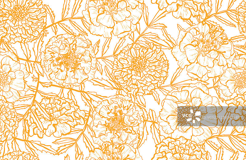 花卉无缝模式图片素材