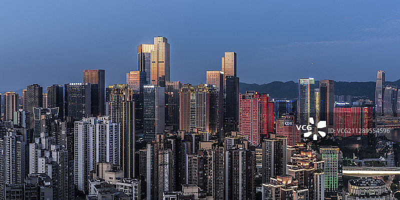 重庆两江新区江北嘴CBD新貌图片素材