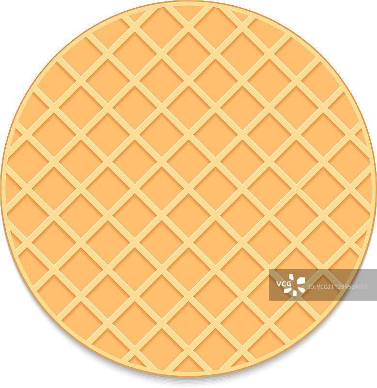 圆形华夫饼图片素材