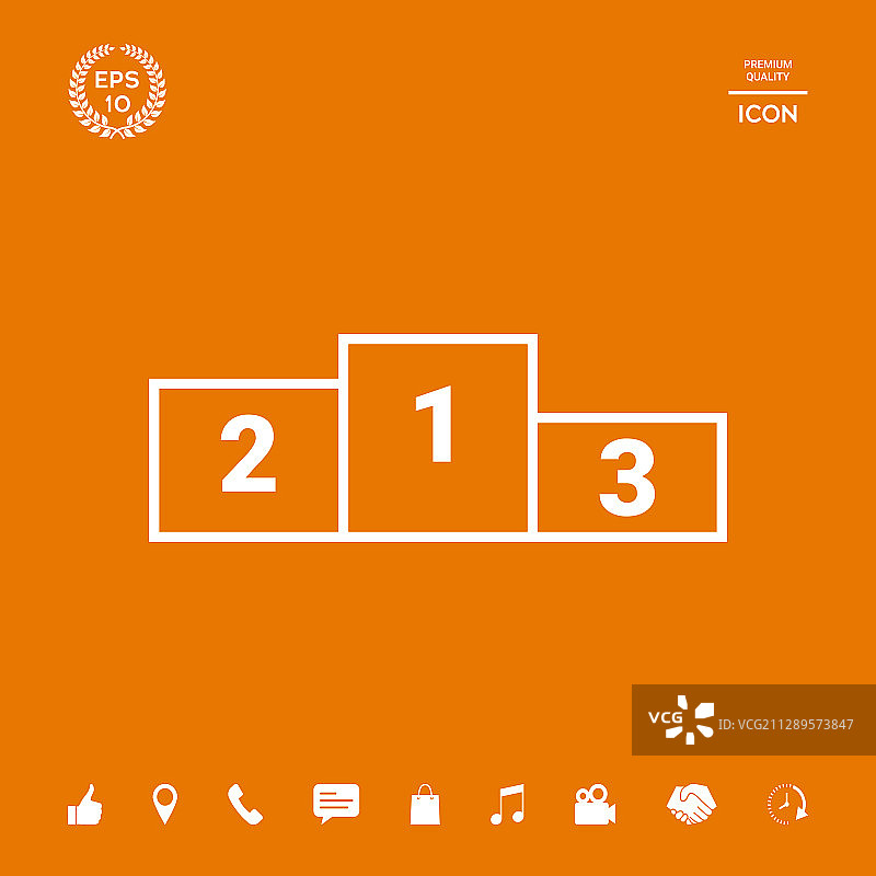 领奖台图标图形元素图片素材