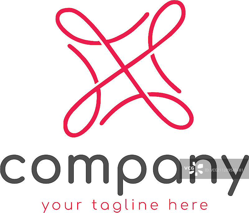 粉色书法标志图片素材