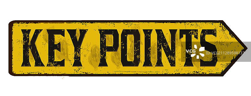 要点复古生锈金属标志图片素材