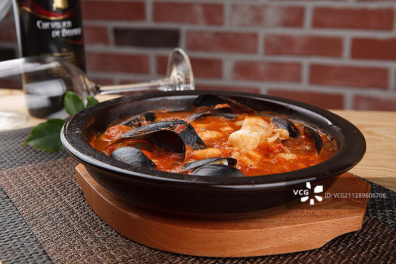 贻贝炖菜图片素材
