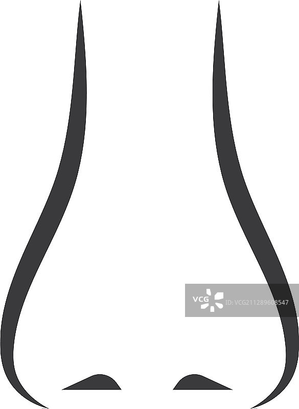 鼻子图标人类感官图片素材