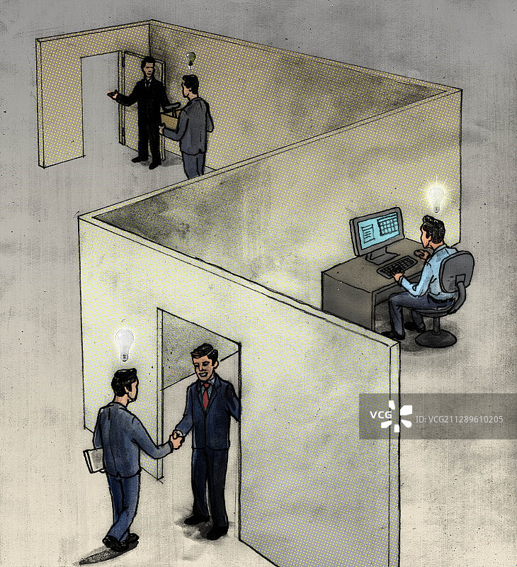 商业周期插画图片素材