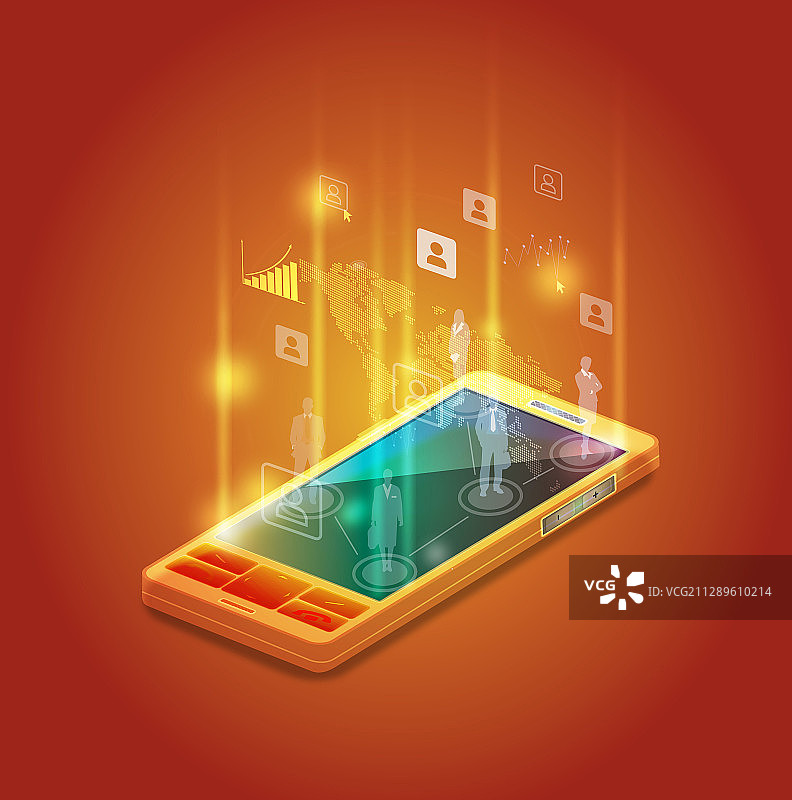 商业社交插画图片素材