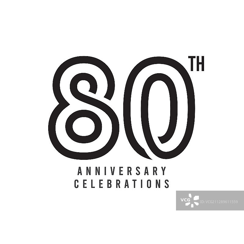 80周年庆典模板设计图片素材