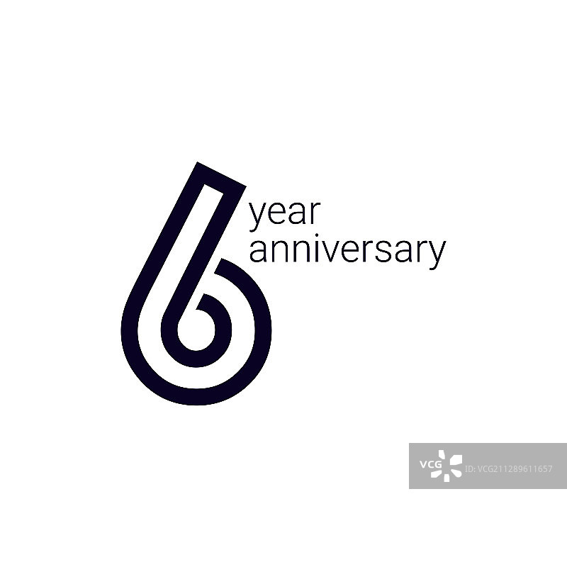 6周年庆典模板设计图片素材