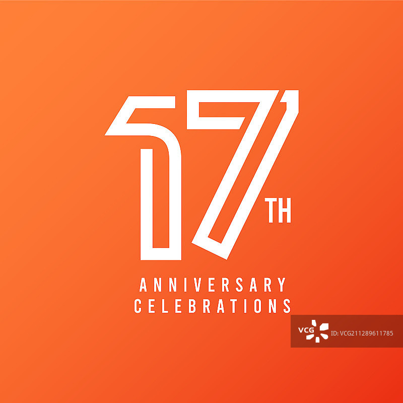 17周年庆典模板设计图片素材