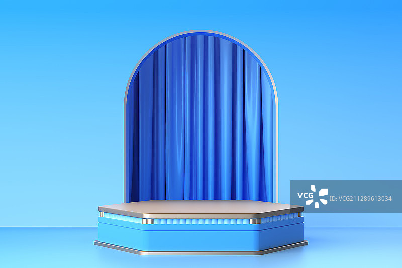 C4D风格的促销展示平台图片素材