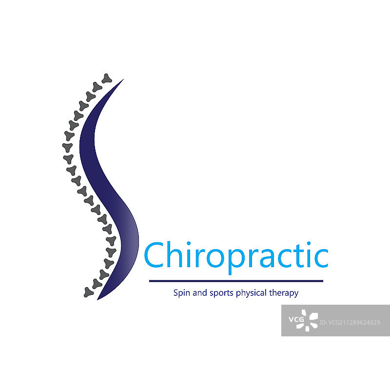 健康脊椎的脊椎按摩标志设计图片素材