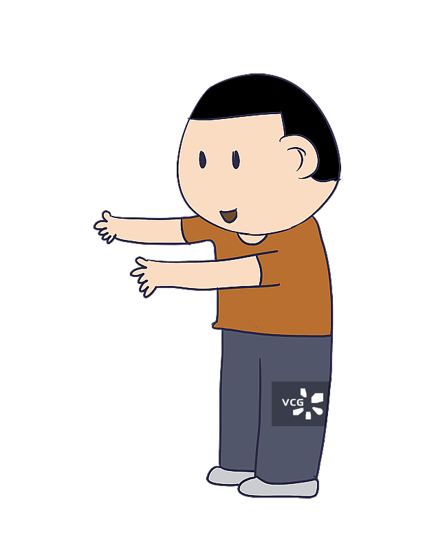 元素：张开双臂人物图片素材