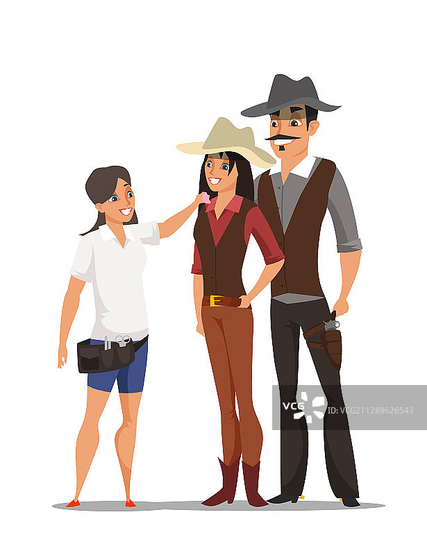 好莱坞西部电影拍摄场景图片素材