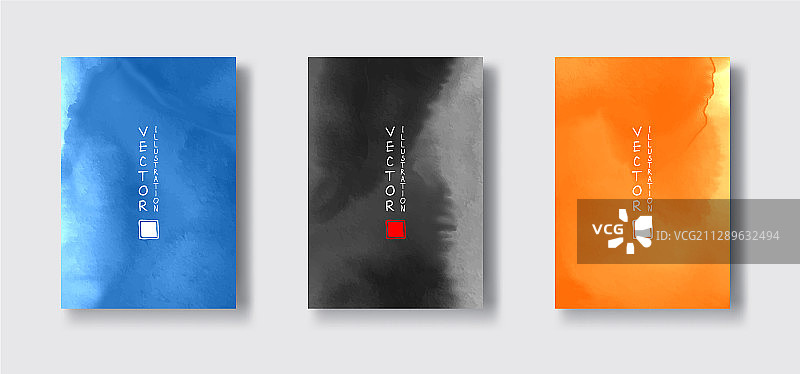 潮流水彩卡片图片素材