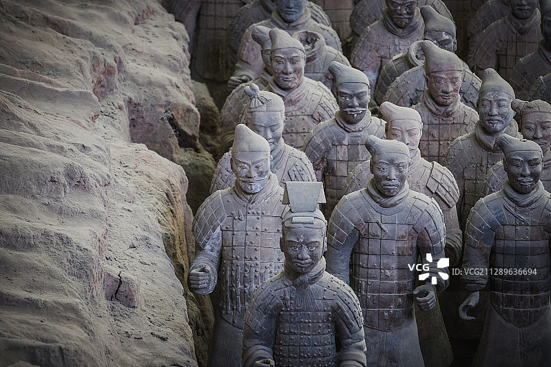 秦始皇陵兵马俑图片素材
