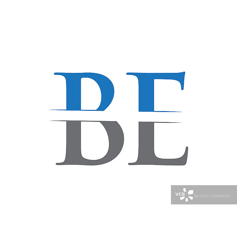 创意现代字母BE标志图片素材